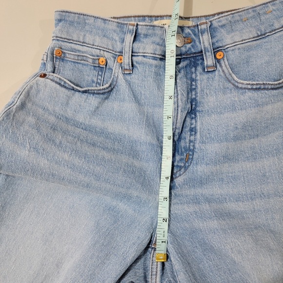 Madewell Jeans Women 26 T Blue Denim The Curvy Perfect Vintage Wide Leg Crop - Picture 9 of 13